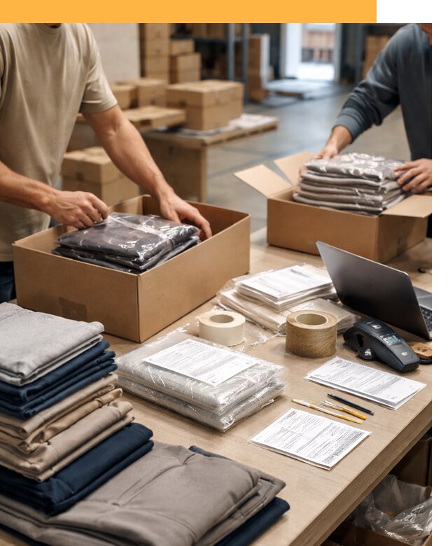 Перевозка одежды по миру от 7745 руб. с таможенным оформлением